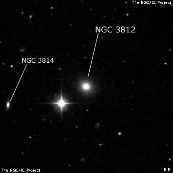 NGC 3812 - эллиптическая галактика. Описание NGC 3812:, Галактика в созвездии Лев