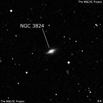 NGC 3824 - спиральная галактика. Описание NGC 3824:, Галактика в созвездии Большая Медведица