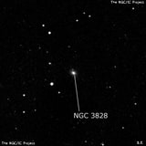 NGC 3828 - спиральная галактика. Описание NGC 3828:, Галактика в созвездии Лев