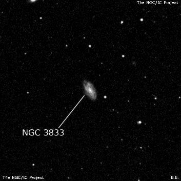 NGC 3833 - спиральная галактика. Описание NGC 3833:, Галактика в созвездии Дева