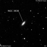 NGC 3838 - линзовидная галактика. Описание NGC 3838:, Галактика в созвездии Большая Медведица