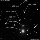 NGC 3845 - спиральная галактика. Описание NGC 3845:, Галактика в созвездии Лев
