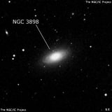 NGC 3898 - галактика. Описание NGC 3898:, Галактика в созвездии Большая Медведица