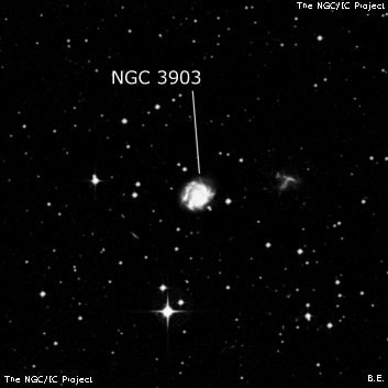 NGC 3903 - спиральная галактика с баром. Описание NGC 3903:, Галактика в созвездии Центавр
