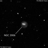NGC 3906 - спиральная галактика с баром. Описание NGC 3906:, Галактика в созвездии Большая Медведица
