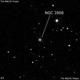 NGC 3908 - эллиптическая галактика. Описание NGC 3908:, Галактика в созвездии Лев