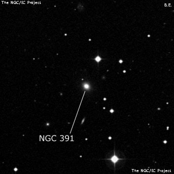NGC 391 - галактика. Описание NGC 391:, Галактика в созвездии Кит