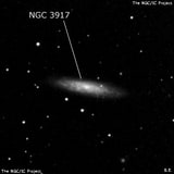 NGC 3917 - спиральная галактика. Описание NGC 3917:, Галактика в созвездии Большая Медведица