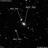 NGC 392 - галактика. Описание NGC 392:, Галактика в созвездии Рыбы