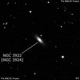 NGC 3922 - линзовидная галактика. Описание NGC 3922:, Объект глубокого космоса в созвездии Большая Медведица