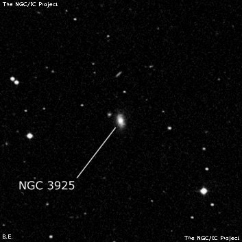 NGC 3925 - спиральная галактика. Описание NGC 3925:, Галактика в созвездии Лев