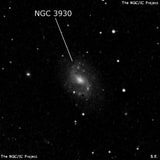 NGC 3930 - спиральная галактика с баром. Описание NGC 3930:, Галактика в созвездии Большая Медведица