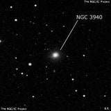 NGC 3940 - эллиптическая галактика. Описание NGC 3940:, Галактика в созвездии Лев