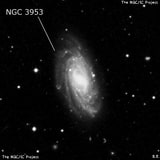 NGC 3953 - спиральная галактика с баром. Описание NGC 3953:, Галактика в созвездии Большая Медведица