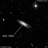 NGC 3956 - спиральная галактика с баром. Описание NGC 3956:, Галактика в созвездии Чаша