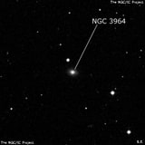NGC 3964 - линзовидная галактика. Описание NGC 3964:, Галактика в созвездии Лев
