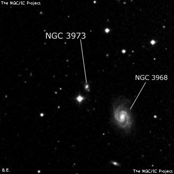 NGC 3973 - спиральная галактика. Описание NGC 3973:, Галактика в созвездии Лев