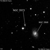 NGC 3973 - спиральная галактика. Описание NGC 3973:, Галактика в созвездии Лев