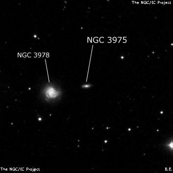 NGC 3975 - спиральная галактика. Описание NGC 3975:, Галактика в созвездии Большая Медведица