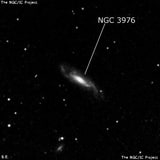 NGC 3976 - спиральная галактика с баром. Описание NGC 3976:, Галактика в созвездии Дева