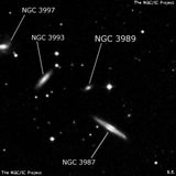 NGC 3989 - спиральная галактика. Описание NGC 3989:, Галактика в созвездии Лев