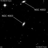 NGC 4003 - спиральная галактика с баром. Описание NGC 4003:, Галактика в созвездии Лев