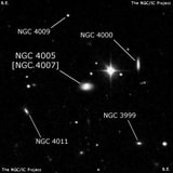 NGC 4005 - галактика. Описание NGC 4005:, Объект глубокого космоса в созвездии Лев