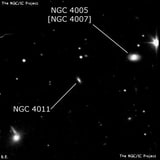 NGC 4011 - линзовидная галактика. Описание NGC 4011:, Галактика в созвездии Лев