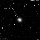 NGC 4024 - спиральная галактика с баром. Описание NGC 4024:, Галактика в созвездии Ворон
