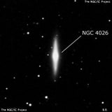 NGC 4026 - линзовидная галактика. Описание NGC 4026:, Галактика в созвездии Большая Медведица