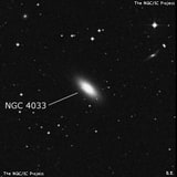 NGC 4033 - эллиптическая галактика. Описание NGC 4033:, Галактика в созвездии Ворон