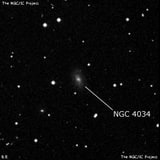 NGC 4034 - спиральная галактика. Описание NGC 4034:, Галактика в созвездии Дракон