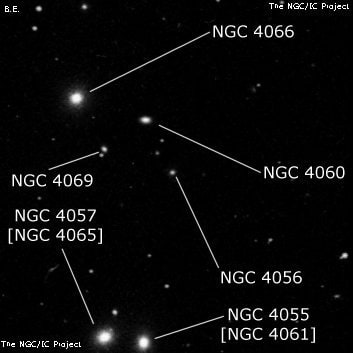 NGC 4056 - галактика. Описание NGC 4056:, Галактика в созвездии Волосы Вероники