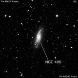 NGC 406 - спиральная галактика. Описание NGC 406:, Галактика в созвездии Тукан
