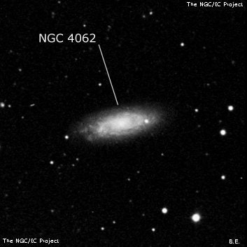 NGC 4062 - спиральная галактика с баром. Описание NGC 4062:, Галактика в созвездии Большая Медведица