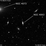 NGC 4063 - спиральная галактика с баром. Описание NGC 4063:, Галактика в созвездии Дева