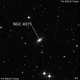 NGC 4075 - линзовидная галактика. Описание NGC 4075:, Галактика в созвездии Дева