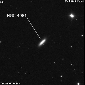 NGC 4081 - спиральная галактика. Описание NGC 4081:, Галактика в созвездии Большая Медведица
