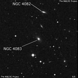 NGC 4083 - линзовидная галактика. Описание NGC 4083:, Галактика в созвездии Дева