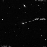 NGC 4086 - линзовидная галактика. Описание NGC 4086:, Галактика в созвездии Волосы Вероники