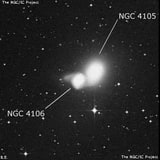 NGC 4106 - спиральная галактика с баром. Описание NGC 4106:, Галактика в созвездии Гидра