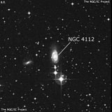 NGC 4112 - спиральная галактика с баром. Описание NGC 4112:, Галактика в созвездии Центавр