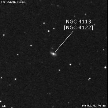 NGC 4113 - спиральная галактика с баром. Описание NGC 4113:, Объект глубокого космоса в созвездии Волосы Вероники