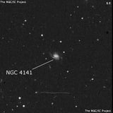 NGC 4141 - спиральная галактика с баром. Описание NGC 4141:, Галактика в созвездии Большая Медведица