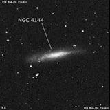 NGC 4144 - спиральная галактика с баром. Описание NGC 4144:, Галактика в созвездии Большая Медведица