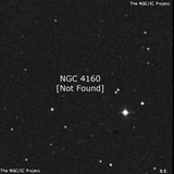 NGC 4160 - по указанным Генри Дрейером координатам, объект повторно не найден; . Описание NGC 4160:, Двойная звезда в созвездии Гончие Псы