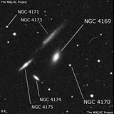 NGC 4169 - линзовидная галактика. Описание NGC 4169:, Галактика в созвездии Волосы Вероники