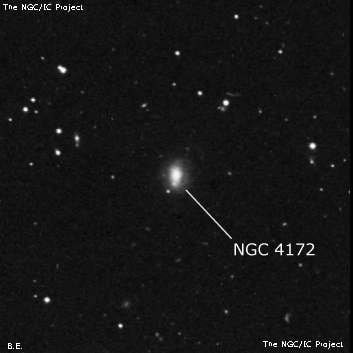 NGC 4172 - галактика. Описание NGC 4172:, Галактика в созвездии Большая Медведица