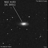 NGC 4193 - спиральная галактика с баром. Описание NGC 4193:, Галактика в созвездии Дева