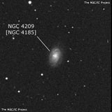 NGC 4209 - одиночная звезда. Описание NGC 4209:, Двойная звезда в созвездии Волосы Вероники